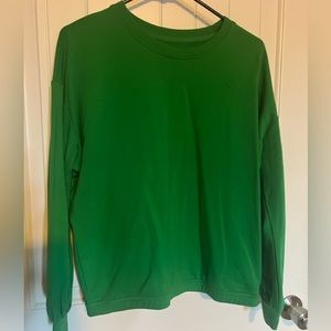 Green lite weight sweat shirt.